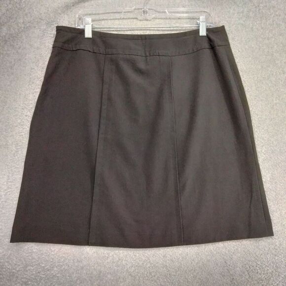 Sandro Skirt Women 12P Petite Black Sailor Style Button Accents Short A-Line - Picture 5 of 8